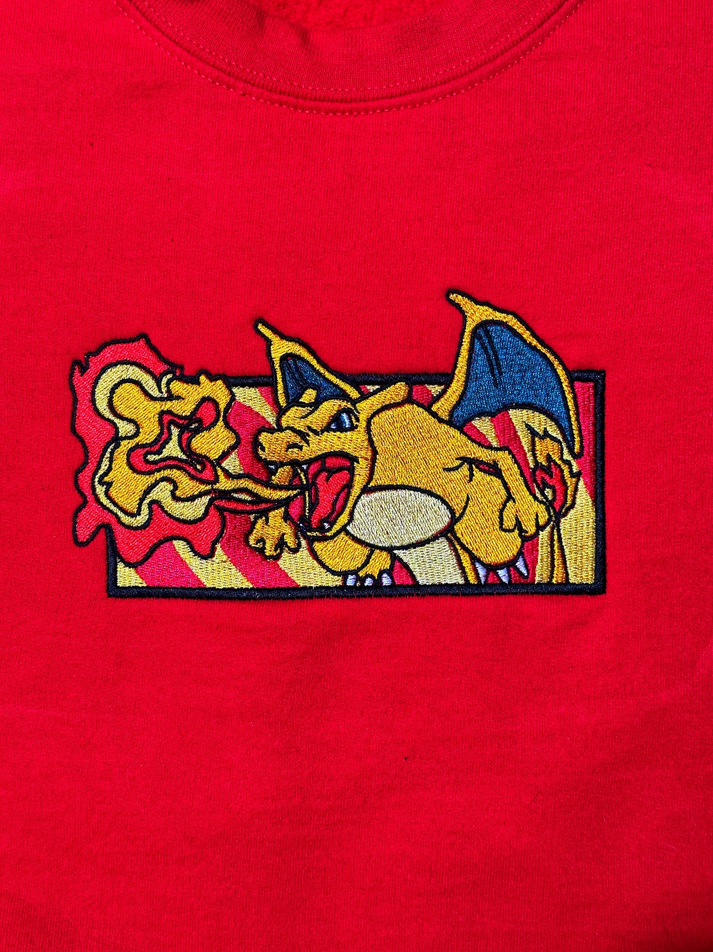 Fire Breathing Dragon | Front Design | Embroidery Apparel