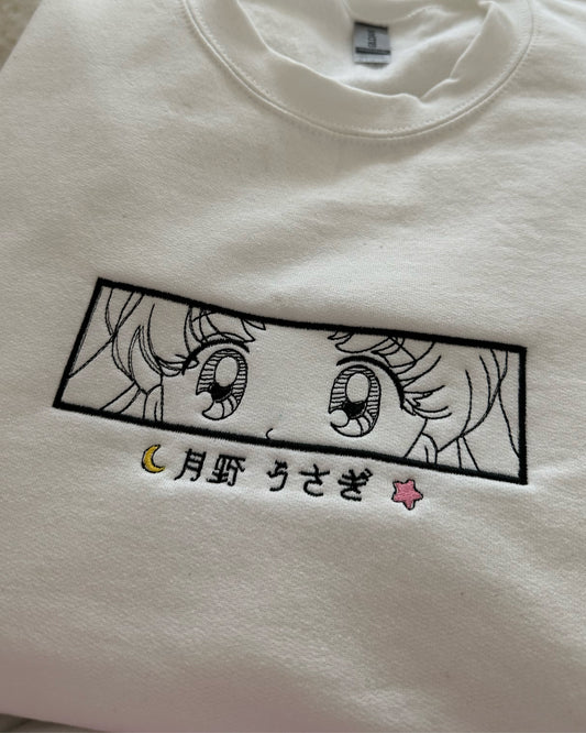 Sailor Moon Embroidered Crewneck Sweatshirt