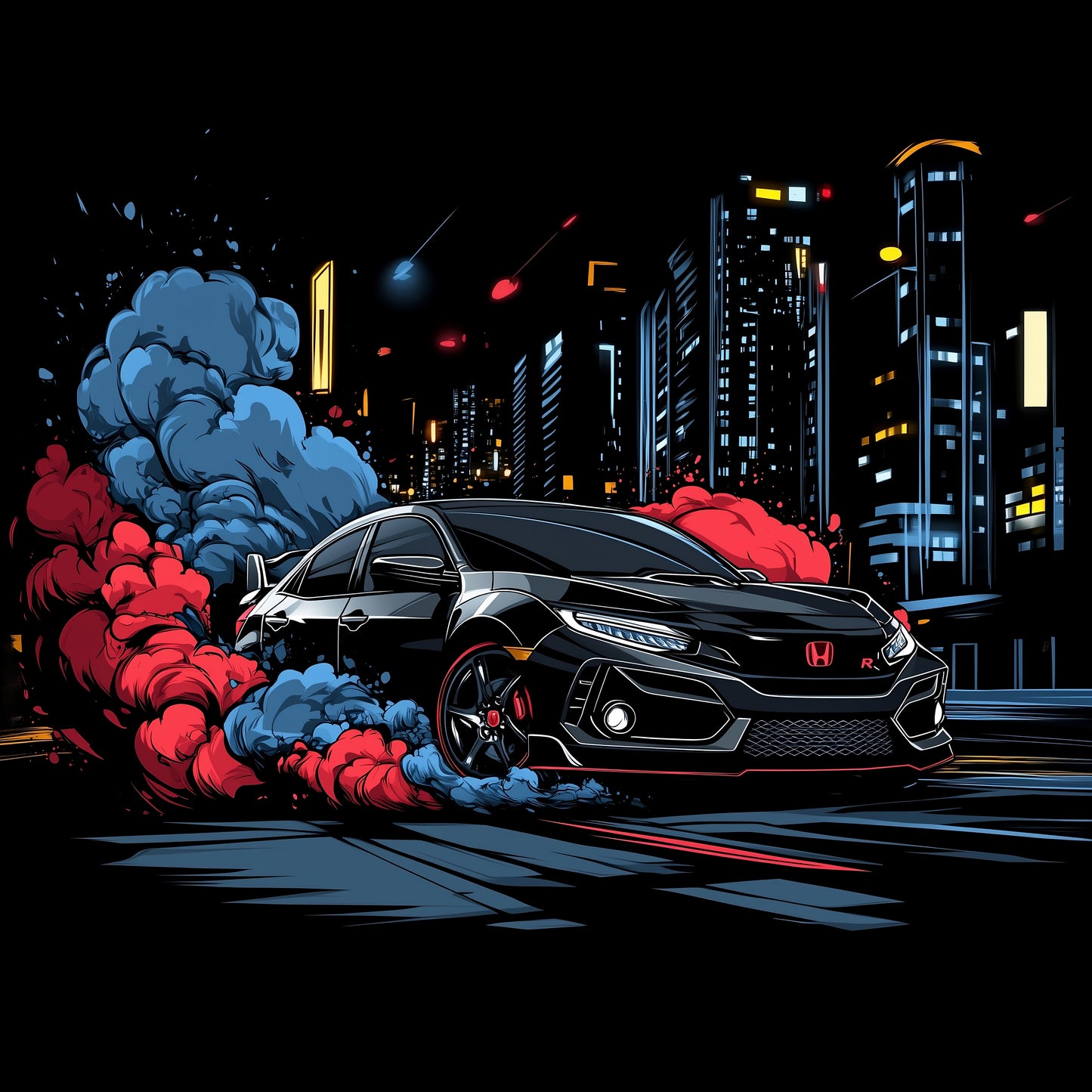 Honda Girls Society - T-Shirt - Burnout