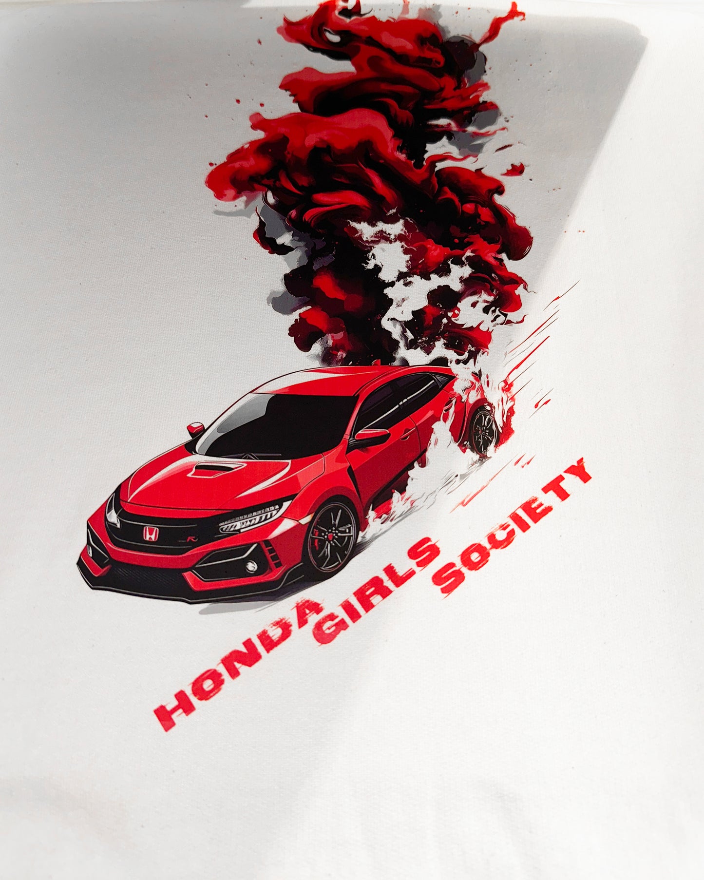 Honda Girls Society - Hoodie - Smokin' Red