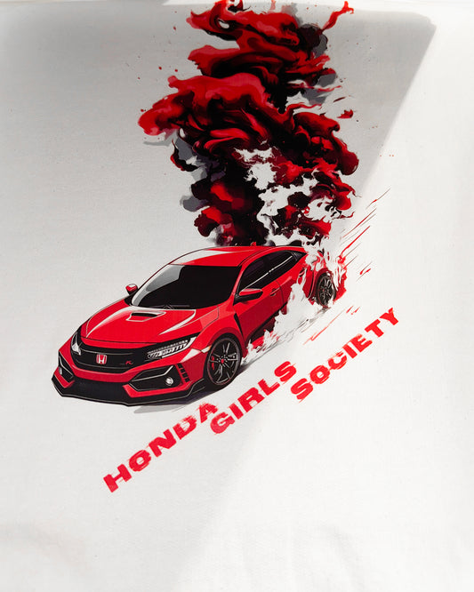 Honda Girls Society - Hoodie - Smokin' Red